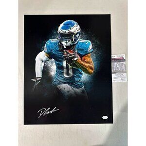 DeAndre Swift signed autographed Philadelphia Eagles 16x20 spotlight photo JSA